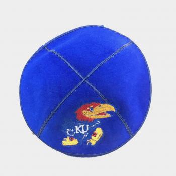 University of Kansas Kippah-Suede